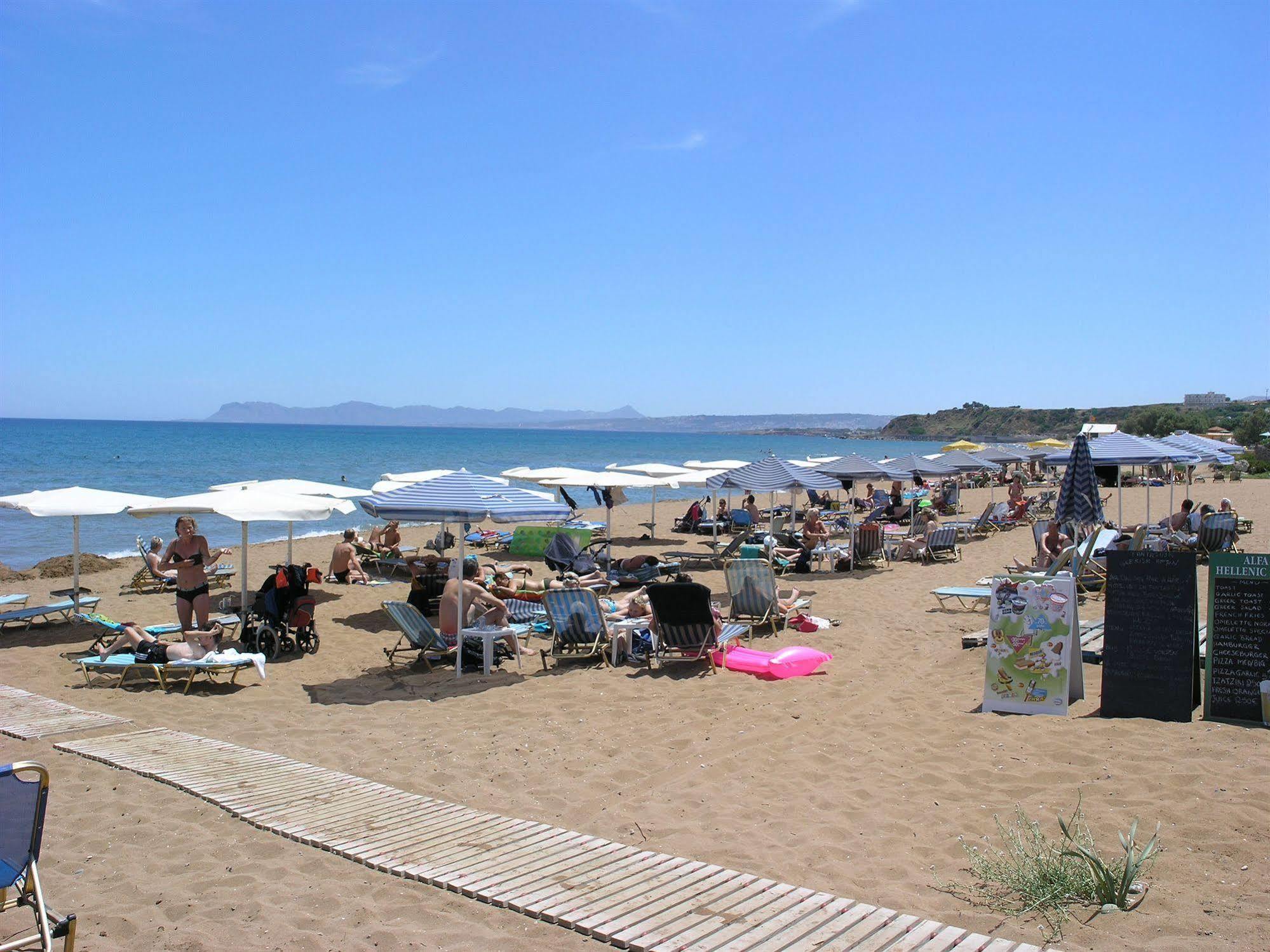 Lia Beachfront Apartments Σταλός Εξωτερικό φωτογραφία